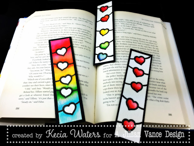 A Jillian Vance Design, Zig Clean Color Real Brush markers, bookmarks