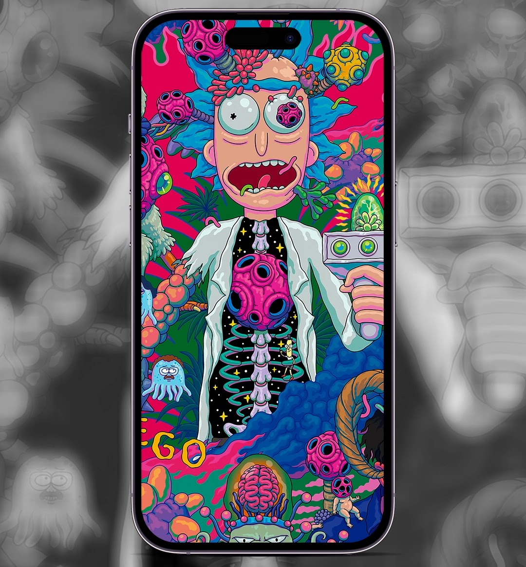 Hình nền iPhone Rick và Morty sẽ khiến bạn đắm chìm trong thế giới ngộ nghĩnh của hai nhân vật này. Hãy tìm kiếm hình ảnh này để trang trí cho điện thoại của bạn và hiển thị phong cách riêng của mình.