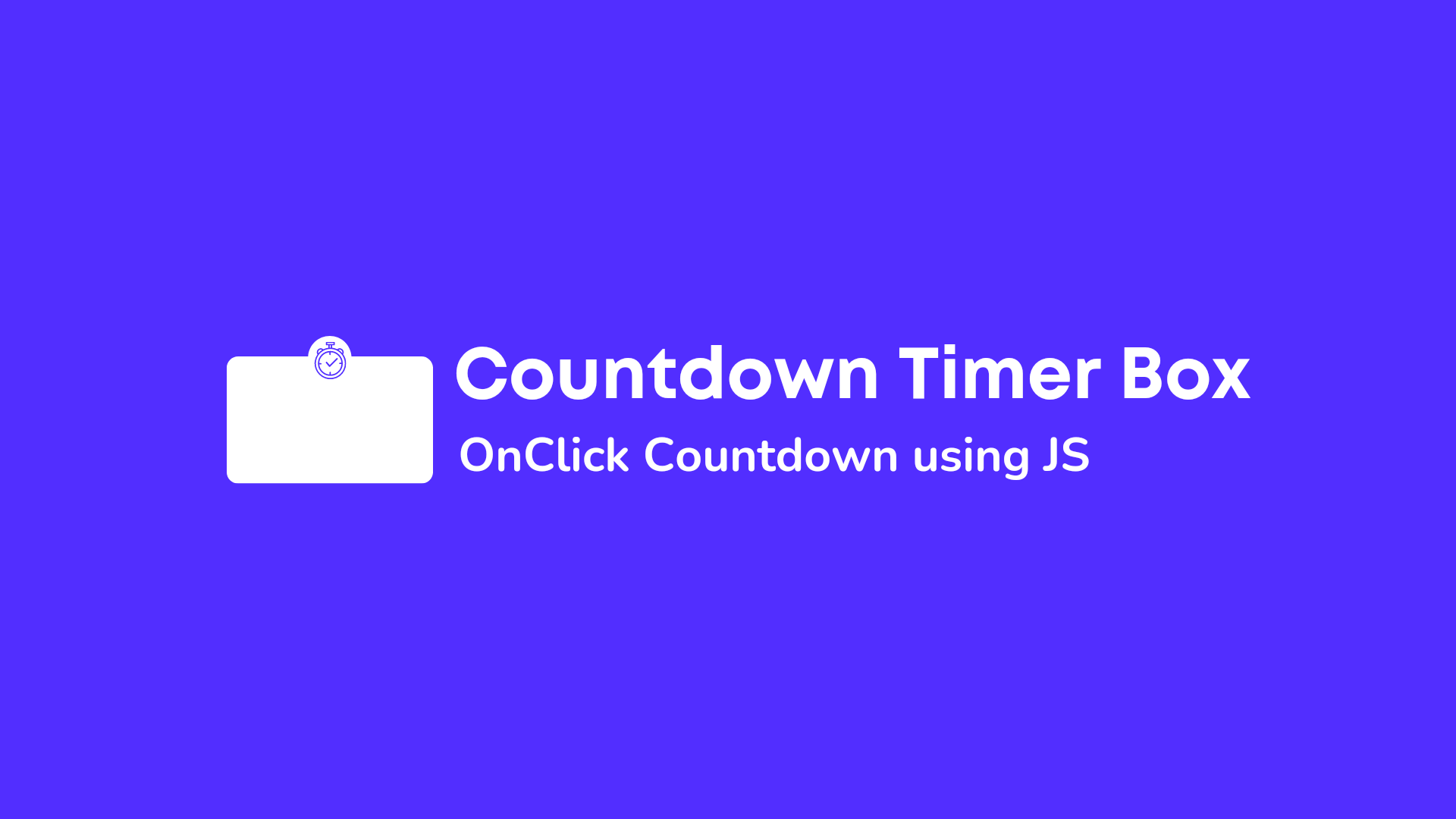 How to add a Countdown Timer Download in Blogger?