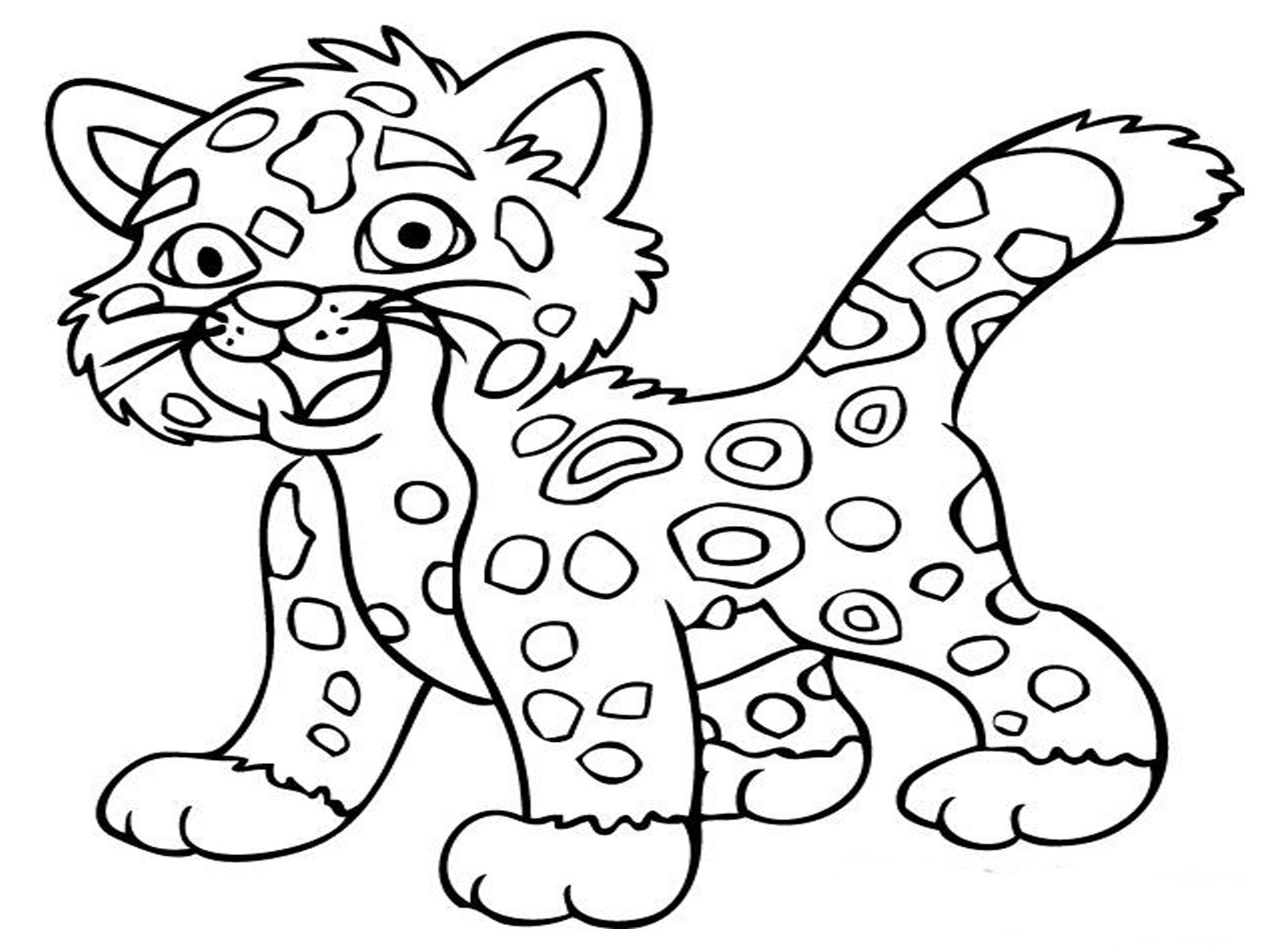 jaguar animal coloring pages