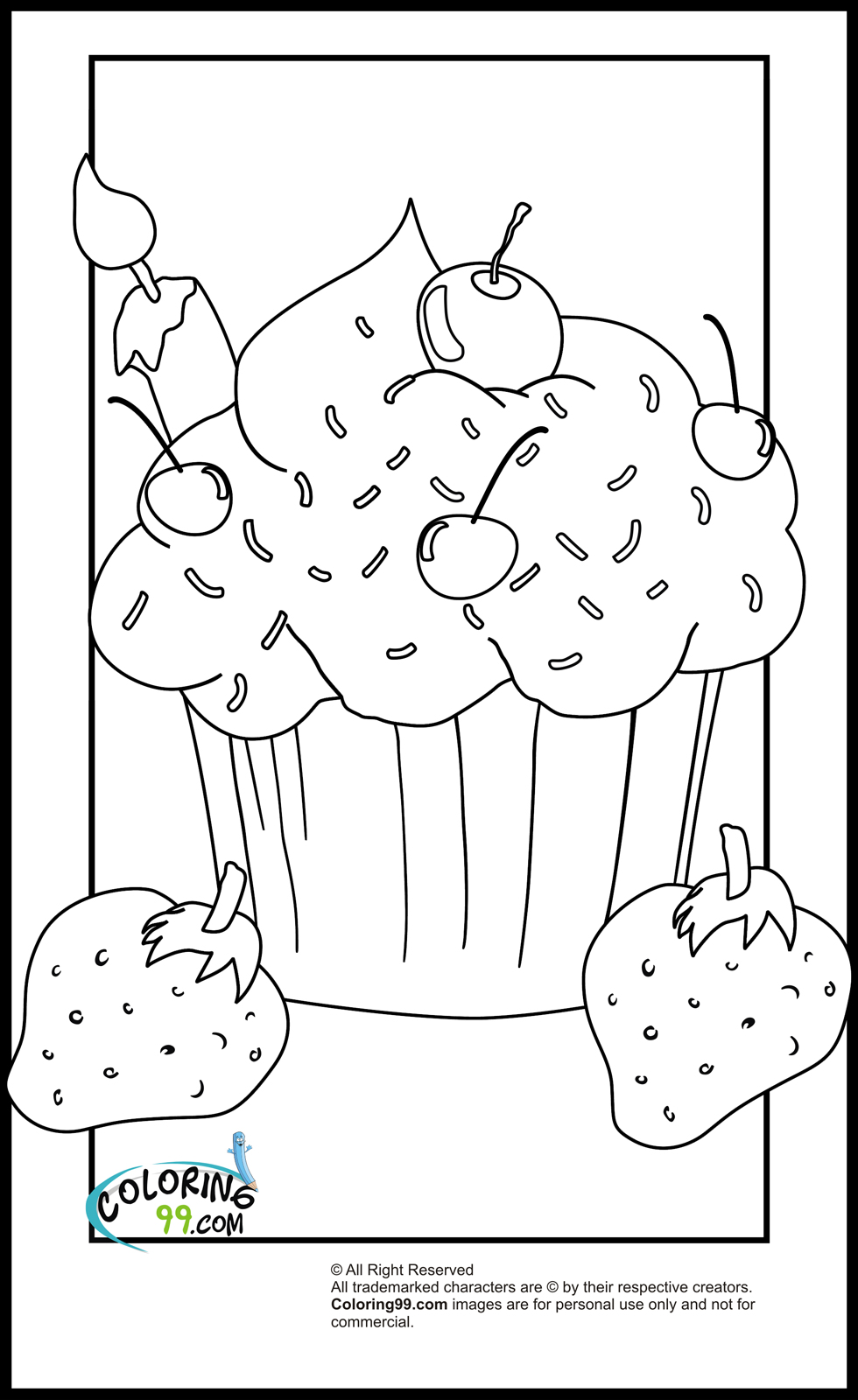 Download Cupcake Coloring Pages | Team colors
