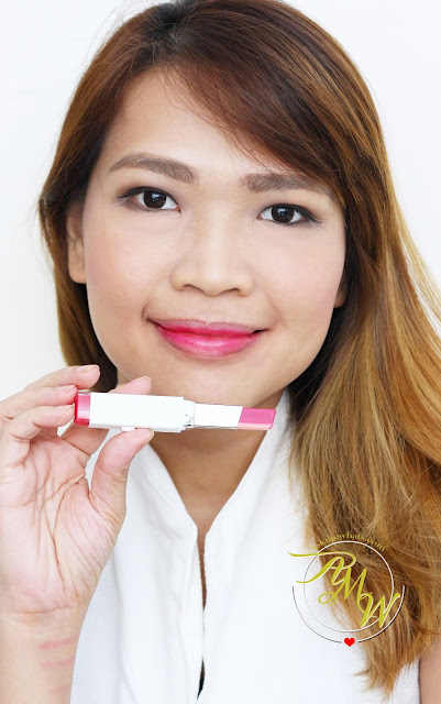 a photo of Laneige Two Tone Lip Bars in Dear Pink, Juicy Pop, Maxi Red and Orange Blurring