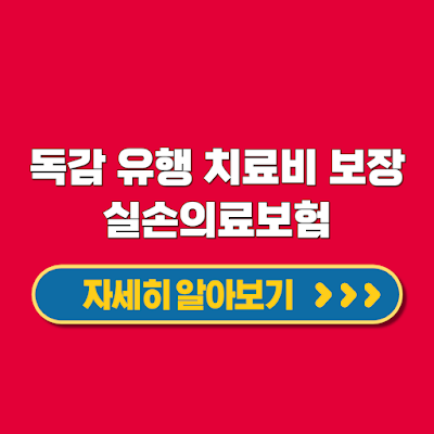 독감 유행 상황 실손의료보험 치료비 보장 보험 가입 방법 필수 정보