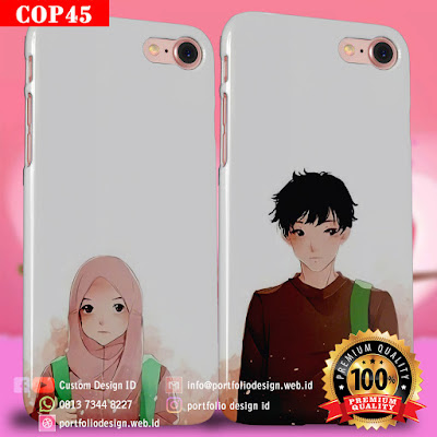 Casing couple motif muslim muslimah COP45