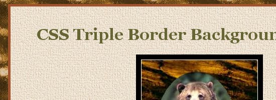 CSS Triple Border Background