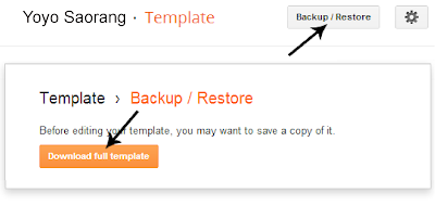 backup postingan, komentar, dan template