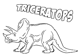 Triceratops Coloring Pages With Name