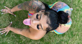 Mikayla Saravia  causes stir online, as she sticks out her long tongue