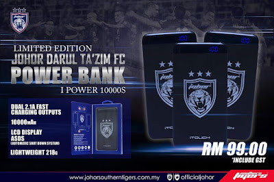 Harga Rasmi Powerbank JDT Hanya RM 99