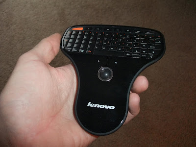 handheld wireless mouse and keyboard, lenovo, track ball