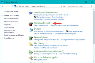 Setting Windows Firewall