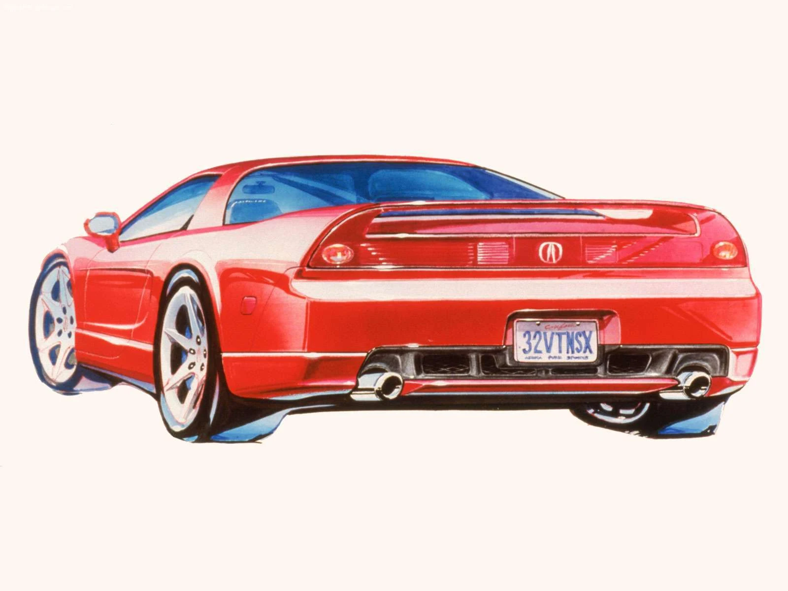 Hình ảnh xe ô tô Acura NSX sketches 2002 & nội ngoại thất