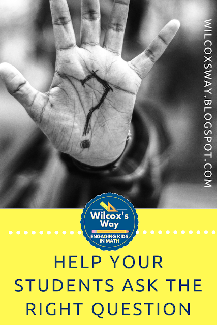 Students need to learn to ask the right question when they are confused in a middle school math classroom.