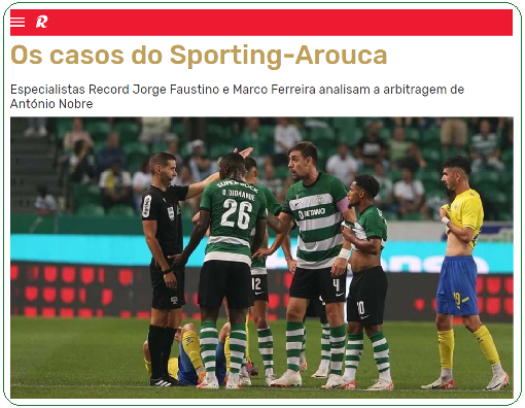 Sporting vence o Arouca em Alvalade em jogo com duas expulsões