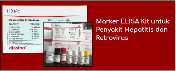 Marker ELISA Kit Untuk Penyakit Hepatitis dan Retrovirus