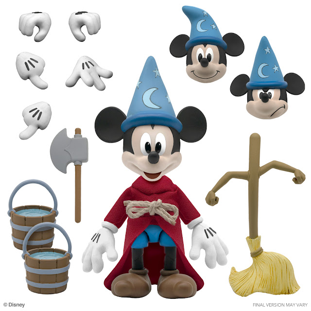 Super7 Announces Disney Classic Animation ULTIMATES! Figures (Wave 1): Sorcerer’s Apprentice Mickey Mouse, Prince John, and Pinocchio, 迪士尼樂園、體驗及消費品, Disney Parks, Experiences and Products,