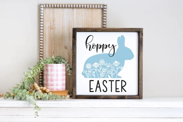 Free Easter Design, Free Silhouette, Freebie