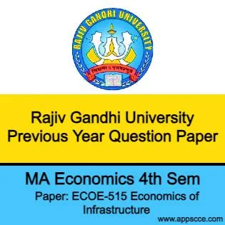 Rajiv Gandhi University MA previous year question paper