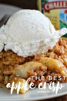 This easy apple crisp recipe is hands-down the best I've ever tried. It tastes warm and cozy thanks to the baked cinnamon apples and brown sugar oatmeal crumble topping. Made with fresh apples and simple pantry ingredients - it's the perfect fall treat. 