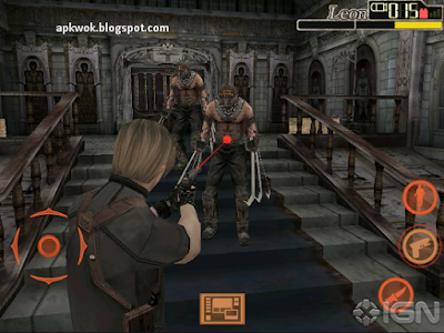  yang pada kesempatan kali ini mau brbagi dengan kalian semua Game Petualangan yang sangat Download Game Resident Evil 4 ISO PSP Save Data For Android/PC