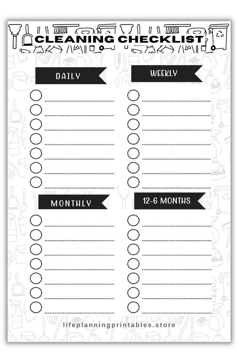 Free Home Cleaning Checklist PDF