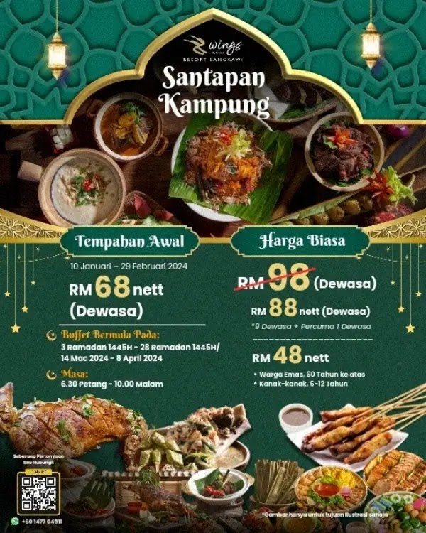 Harga Buffet Ramadhan di Wings by Croske Langkawi