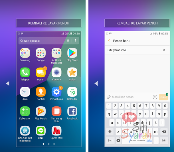 Handphone Android ketika ini banyak yang hadir dengan layar yang cukup besar yakni  √ Memperkecil Layar Samsung