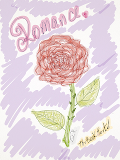 rose, sketch, graphic, romance, drawing, blog