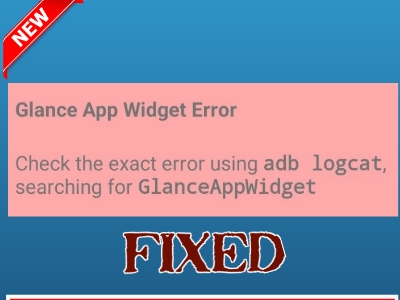 glance app widget error fixed
