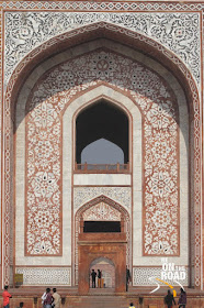 Entrance to Akbar's Tomb at Sikandra, Agra, India