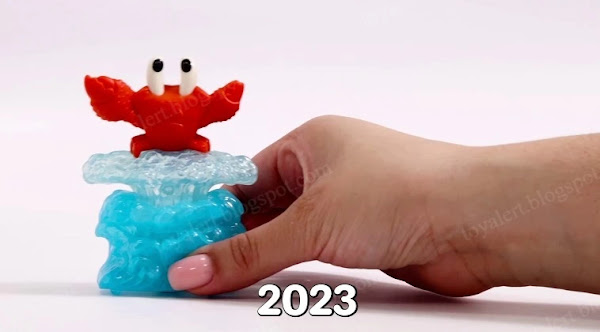 Sebastian Roll Along Toy from McDonalds Little Mermaid Happy Meal Toys 2023 Set