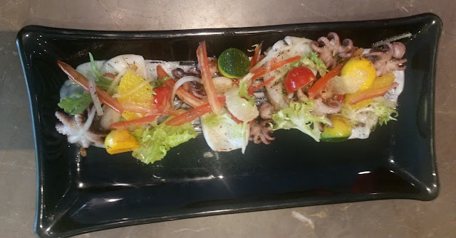 Grilled Octopus and Cuttle Fish Salad