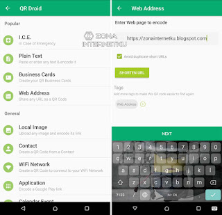 Cara Membuat QR Code Sendiri Di Android Melalui Aplikasi QR Droid 2