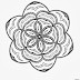 Cartoon For Kids : Printable artistic flower beautifully designed for coloring