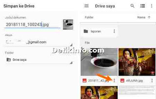 upload file gambar ke drive google via android