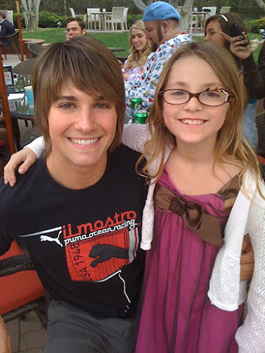 James Maslow & Georgia T. Willow on set of the Big Time Rush episode ''Big Time Dance''