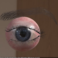 3d model woman head photorealistic female eyeball 12