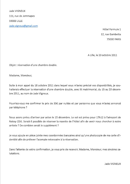 lettre de rÃ©servation hÃ´tel lettre d annulation hÃ´tel