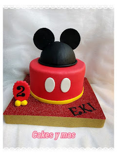 ideas de tartas o pasteles para fiesta cumpleaños Mickey Mouse 10
