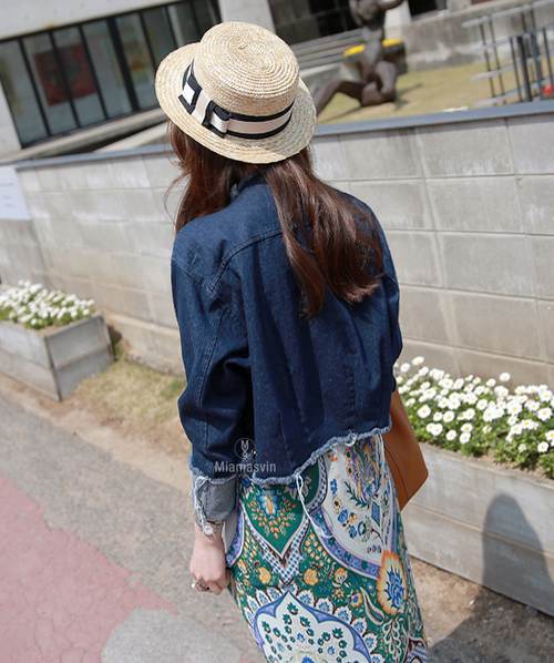 Fringed Denim Jacket