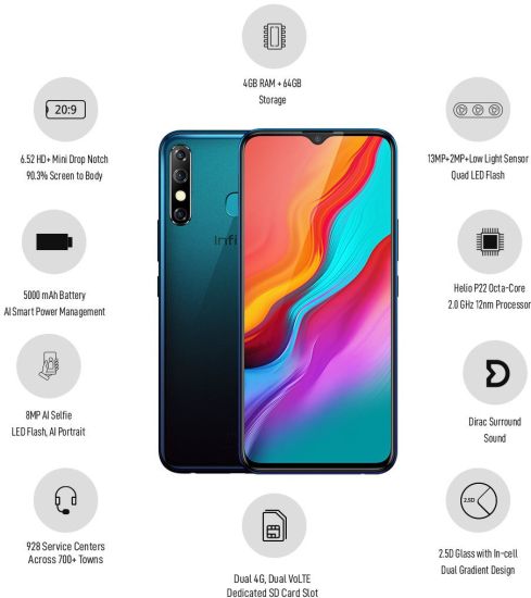 هاتف إنفنيكس هوت  8 المغرب / INFINIX HOT8 32GB X650D خصائص ومميزات