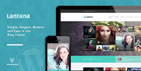 Download Free Lantana Responsive Blog WordPress Theme