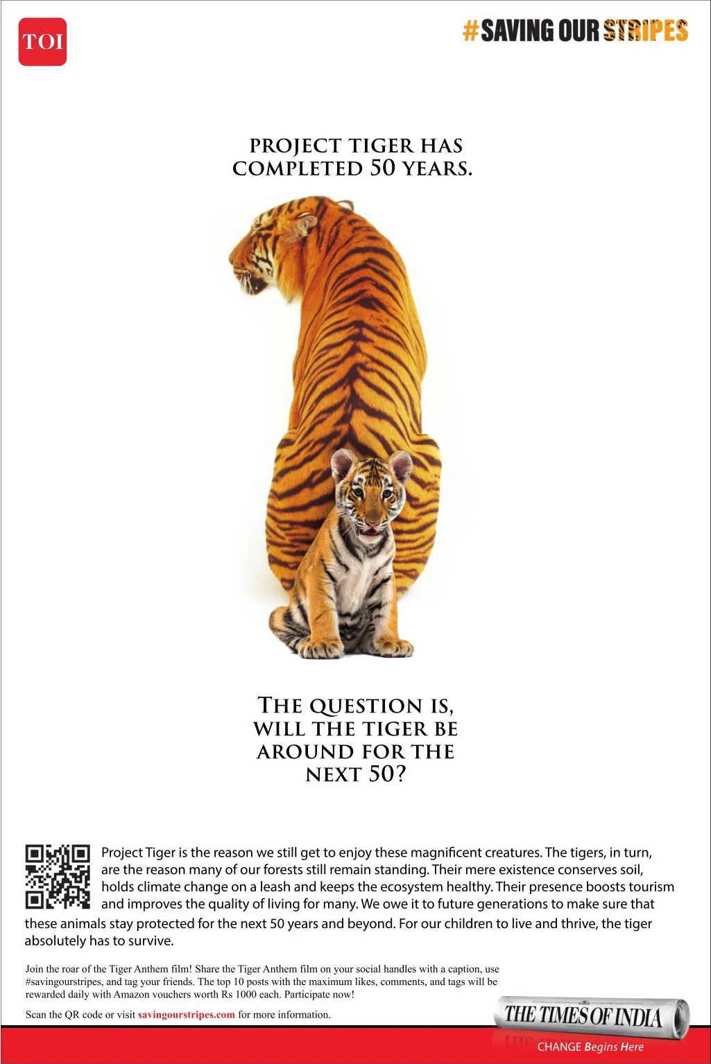 TOI Protect Tiger Initiative - Ad Design Review