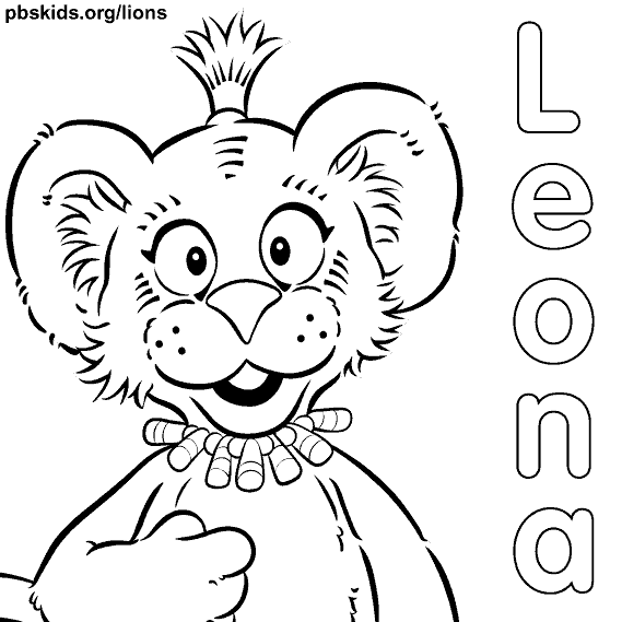 Leona Coloring Sheet Between The Lions