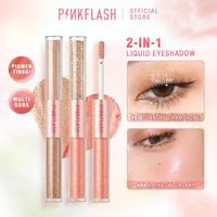 Promo Harga PINKFLASH DoubleGlow 2 in 1 All Glow Liquid Eyeshadow: Mata Bersinar dengan Warna Pigmen Tinggi