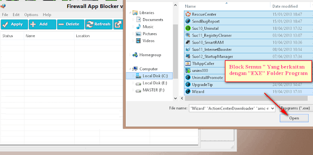 Cara Mudah Blockir Program dengan Firewall