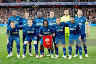 PSV EINDHOVEN. Temporada 2023-24. Armel Bella-Kotchap, Olivier Boscagli, Jordan Teze, Joey Veerman, Walter Benítez, Luuk De Jong. Noa Lang, Jerdy Schouten, Johan Bakayoko, Sergiño Dest, Ismael Saibari. ARSENAL F. C. 4 🆚 PSV EINDHOVEN 0 Miércoles 20/09/2023, 21:00 horas. Liga de Campeones, fase de grupos, Grupo B, jornada 1. Londres, Inglaterra, Reino Unido, Arsenal Stadium: 58.860 espectadores. GOLES: ⚽1-0: 8’, Bukayo Saka. ⚽2-0: 20’, Leandro Trossard. ⚽3-0: 38’, Gabriel Jesus. ⚽4-0: 70’, Martin Ødegaard.