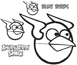 Angry bird Space Coloring Pages