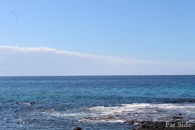 Snorkling on a beach