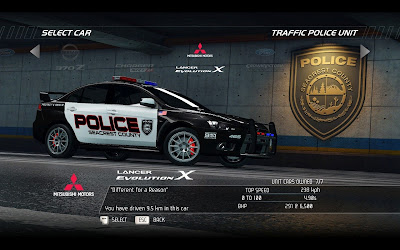  Wallpaper on Pursuit Mitsubishi Lancer Police Car Download Hd Video Game Wallpapers